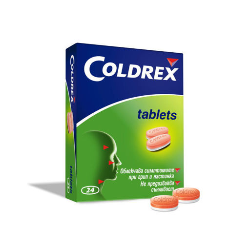 Снимка на Колдрекс таблетки х24 при настинка и грип
